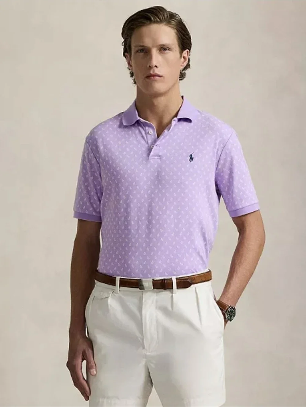 Polo Ralph Lauren Men's Purple Classic Fit Soft Cotton Polo Shirt Size 2XLT